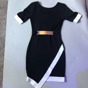 Women’s black form fitting dress
